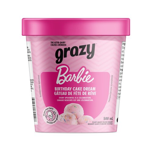 Grazy Barbie Birthday Cake Dream Non Dairy Frozen Dessert