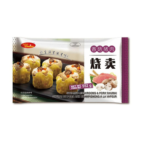 Asian Choice Frozen Steamed Shumai Dumplings Mushroom & Pork