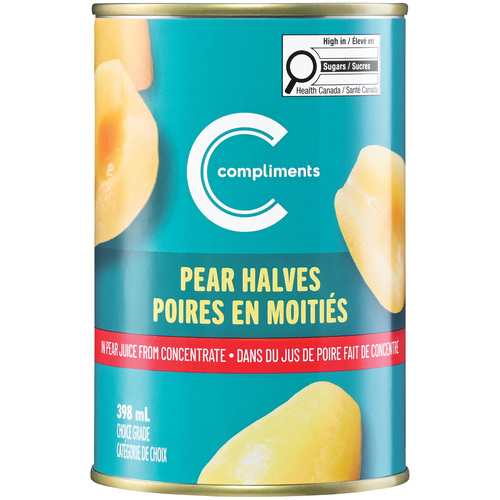 Compliments Canned Pear Halves In Juice