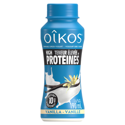Buy Oikos Drinkable Greek Yogurt High Protein Vanilla Flavoured