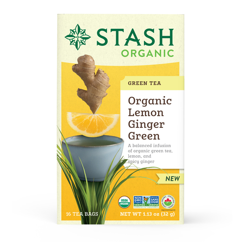 Stash Organic Green Tea Lemon Ginger
