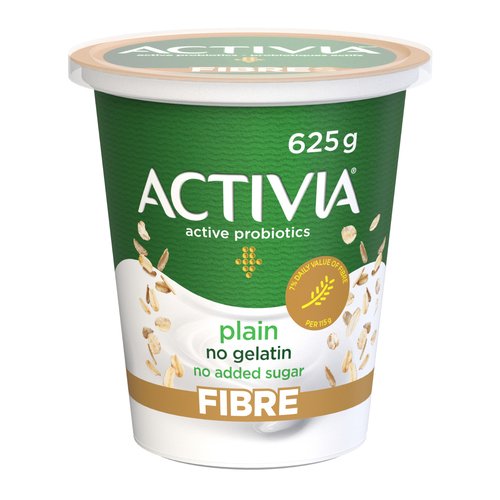 Activia Probiotics Yogurt Fiber Plain