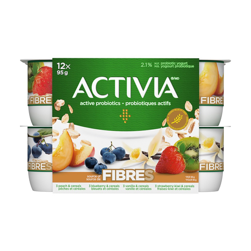 Buy Activia Probiotics Yogurt Source of Fibres Vanilla/Blueberry