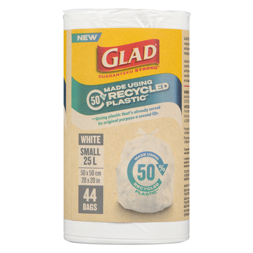 Glad Waste Bag White Small 25 L 44 Count