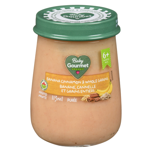 Buy Baby Gourmet Baby Food Jar Banana Cinnamon & Whole Grains 113