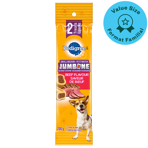 Pedigree Jumbone Small and Medium Dog Treats Beef Flavour