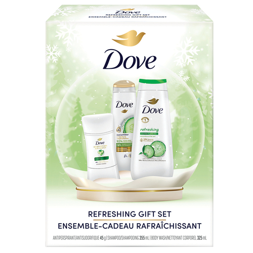 Buy Dove Refreshing Gift Set Shampoo Deodorant Bodywash | FreshCo