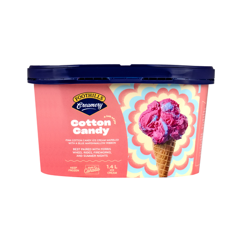 Foothills Creamery Cotton Candy Ice Cream