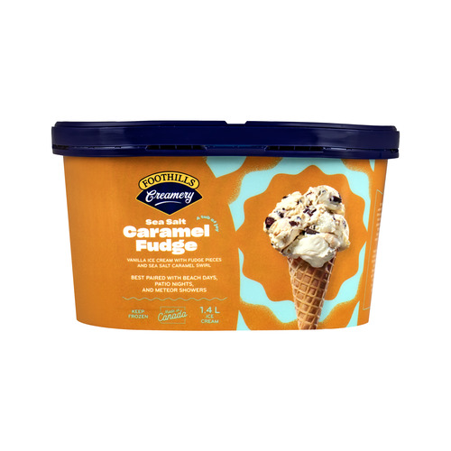 Foothills Creamery Sea Salt Caramel Fudge Ice Cream