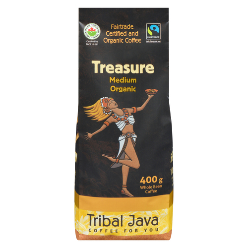 Tribal Java Treasure Medium Organic Coffee Beans