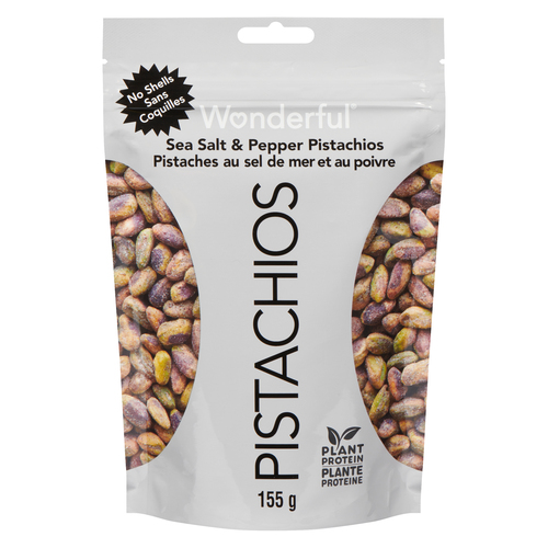 Wonderful Pistachios No Shells Sea Salt & Pepper Nuts
