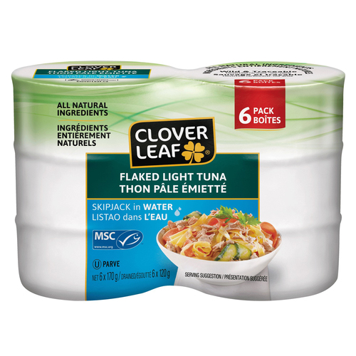 Clover Leaf Flaked Light Tuna Skipjack in Water