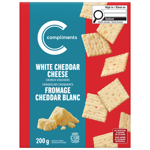 Compliments White Cheddar Cheese Crackers