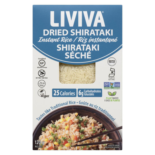 Buy Liviva Instant Rice Dried Shirataki 120 g | Foodland