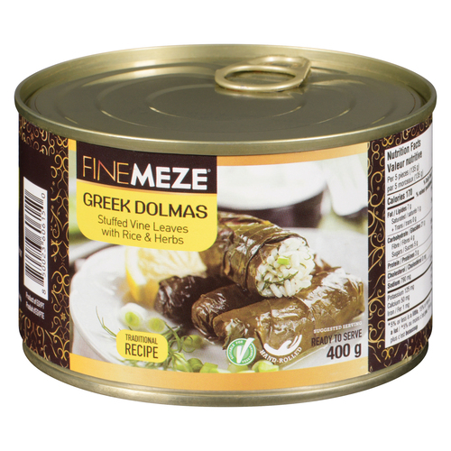 Greek Dolmas Stuffed Vine Leaves With Rice & Herbs
