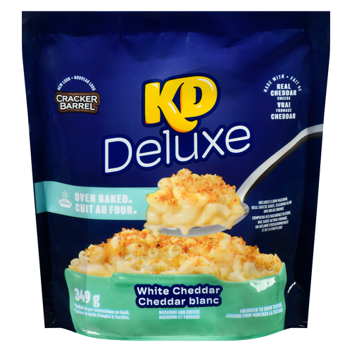 Kraft Dinner Deluxe White Cheddar Oven Baked Macaroni and Cheese