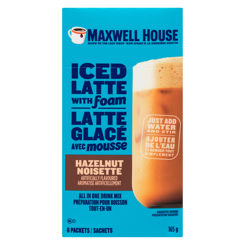 Buy Maxwell House Iced Latte With Foam Hazelnut 165 g | FreshCo