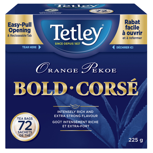 Tetley Orange Pekoe Tea Decaffeinated