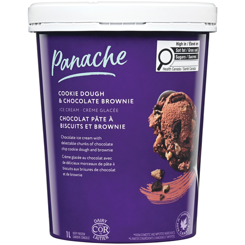 Panache Ice Cream Cookie Dough & Chocolate Brownie
