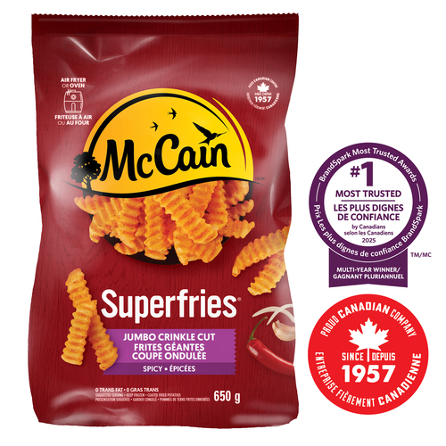 McCain Spicy Battered Jumbo Crinkle Cut Fries