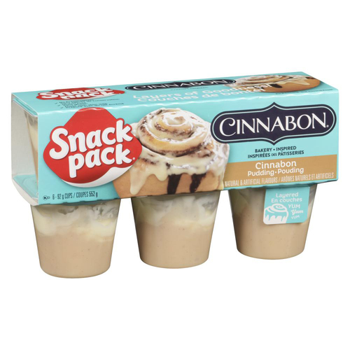 Buy Snack Pack Pudding Cinnabon 6 x 92 g | Thrifty Foods