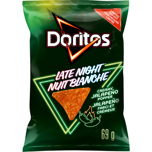 Doritos Late Night Sizzlin' Cheeseburger Tortilla Chips