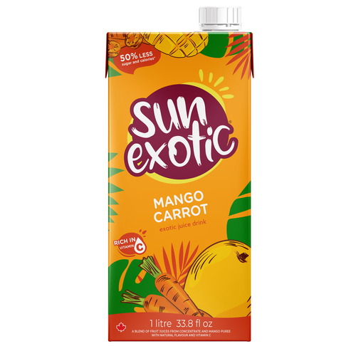 Rubicon Exotic Sun Exotic Juice Drink Mango Carrot