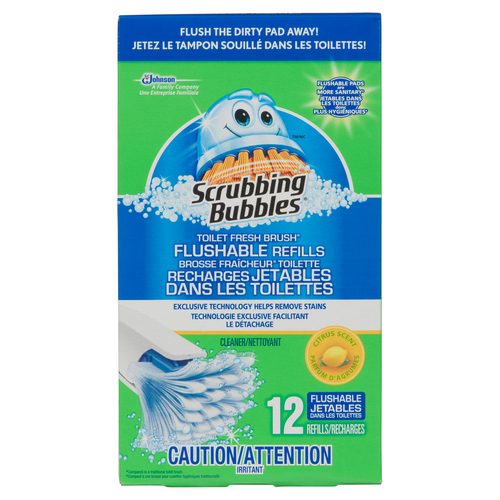 Scrubbing Bubbles Toilet Fresh Brush Cleaner Flushable Refills