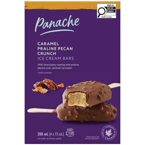 Panache Ice Cream Bar Caramel Praline Pecan Crunch