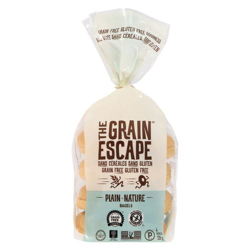 The Grain Escape Gluten-Free Bagels Plain 4 x 82 g