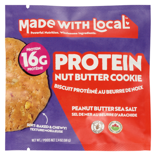 Made with Local Protein Nut Butter Cookie Peanut Butter Sea Salt