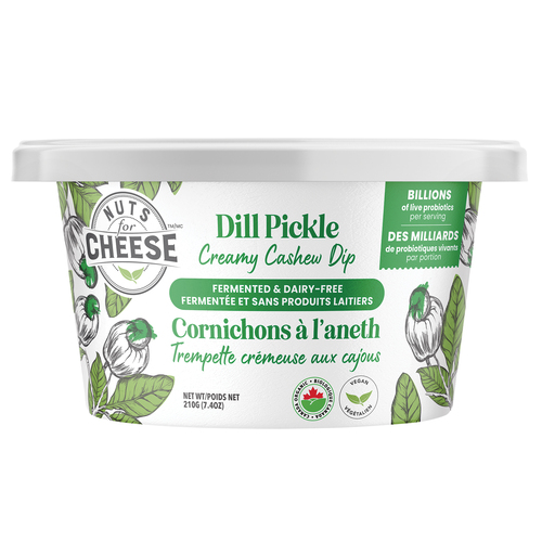 Nuts For Cheese Dairy-Free Creamy Cashew Dip Dill Pickle