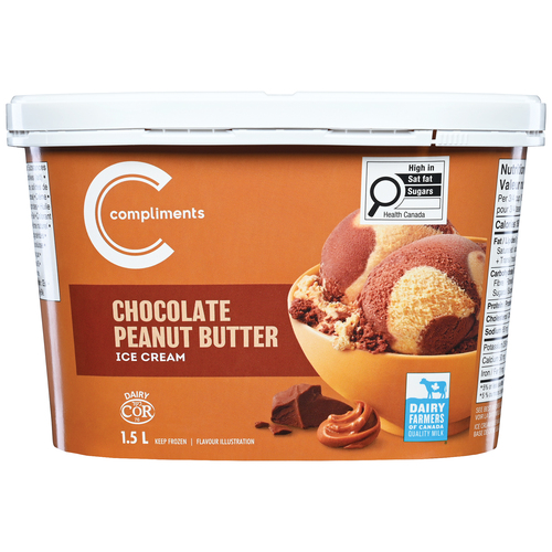 Compliments Ice Cream Chocolate Peanut Butter