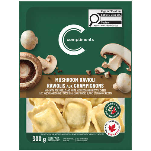 Compliments Pasta Ravioli Mushroom