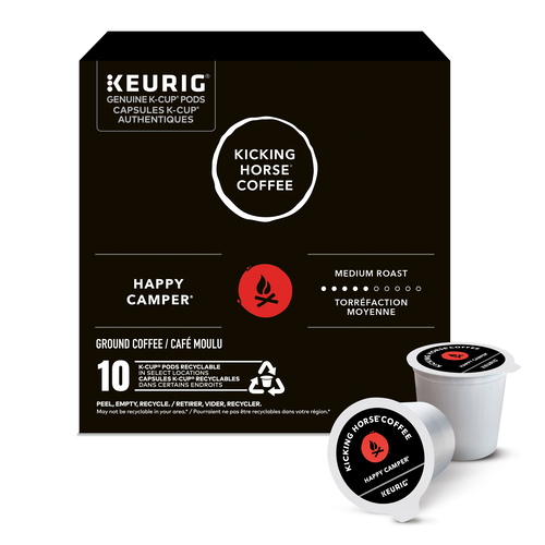Kicking Horse Happy Camper K-Cup Coffee Pods Medium Roast