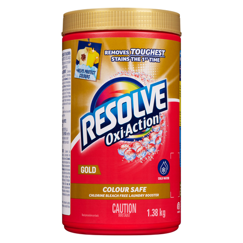 Resolve Oxi Action Stain Remover Gold Colour Safe