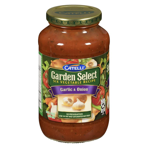 Catelli Garden Select Pasta Sauce Garlic & Onion 600 ml