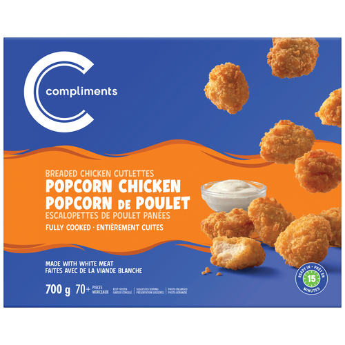 Compliments Frozen Popcorn Chicken