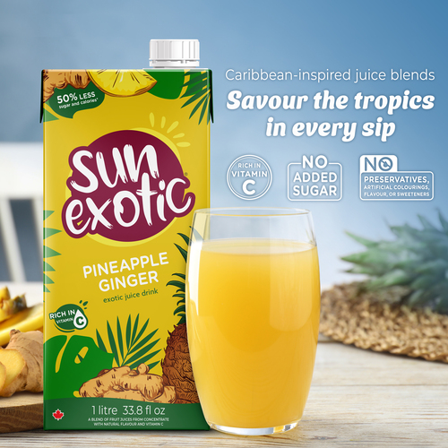 Buy Sun Exotic Juice Drink Pineapple Ginger 1 L | Safeway Canada