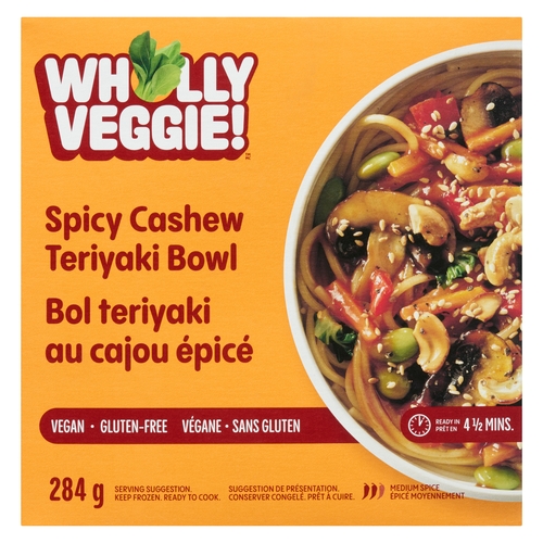 Wholly Veggie Vegan Frozen Spicy Cashew Teriyaki Bowl