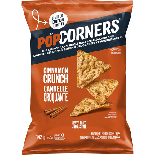 Buy PopCorners Popped-Corn Chips Cinnamon Crunch Flavoured 142 g | IGA