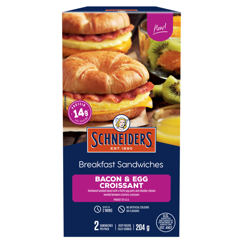 Schneiders Bacon & Egg Croissant Breakfast Sandwiches
