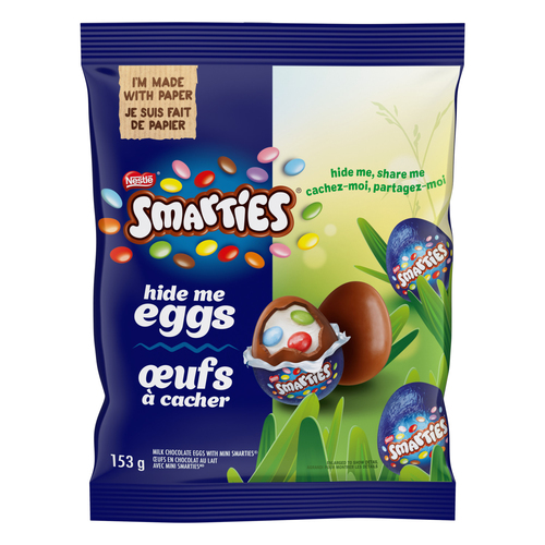 Hide Me Eggs Miniature Milk Chocolate Eggs Filled With SMARTIES