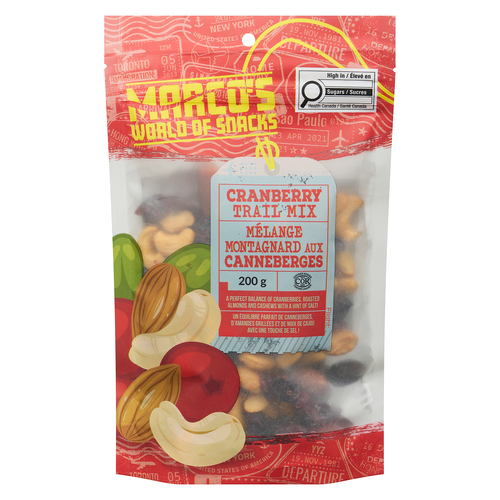 Marco's World Of Snacks Trail Mix Cranberry