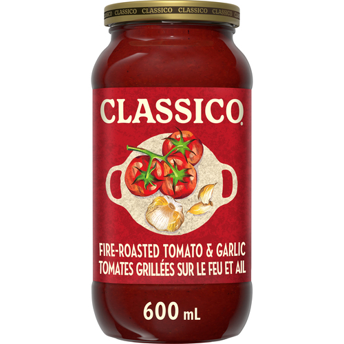 Classico Pasta Sauce Fire Roasted Tomato & Garlic 600 ml