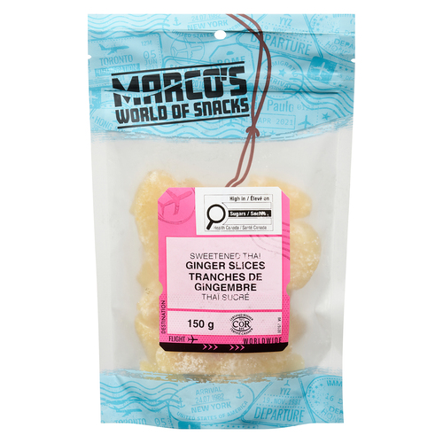 Marco's World Of Snacks Thai Ginger Slices Sweetened