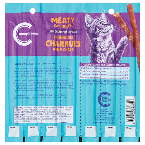 Compliments Meaty Cat Treats With Chicken