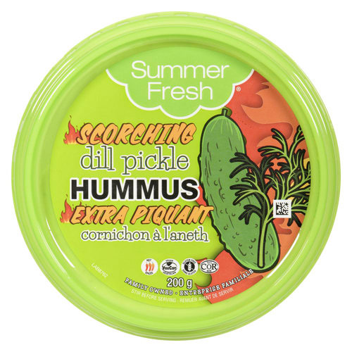 Summer Fresh Hummus Scorching Dill Pickle