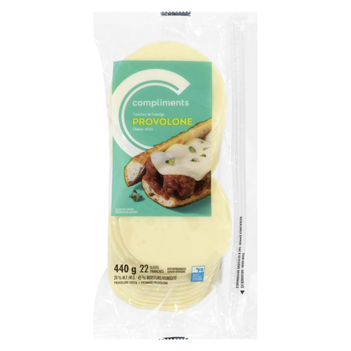 Compliments Provolone Cheese Slices