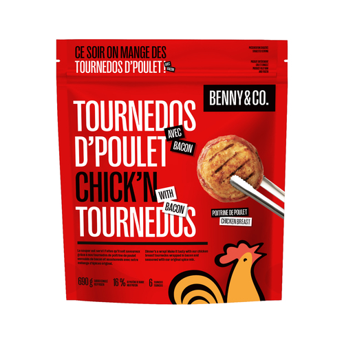 Benny&Co. Frozen Chicken Tournedos With Bacon 690 g